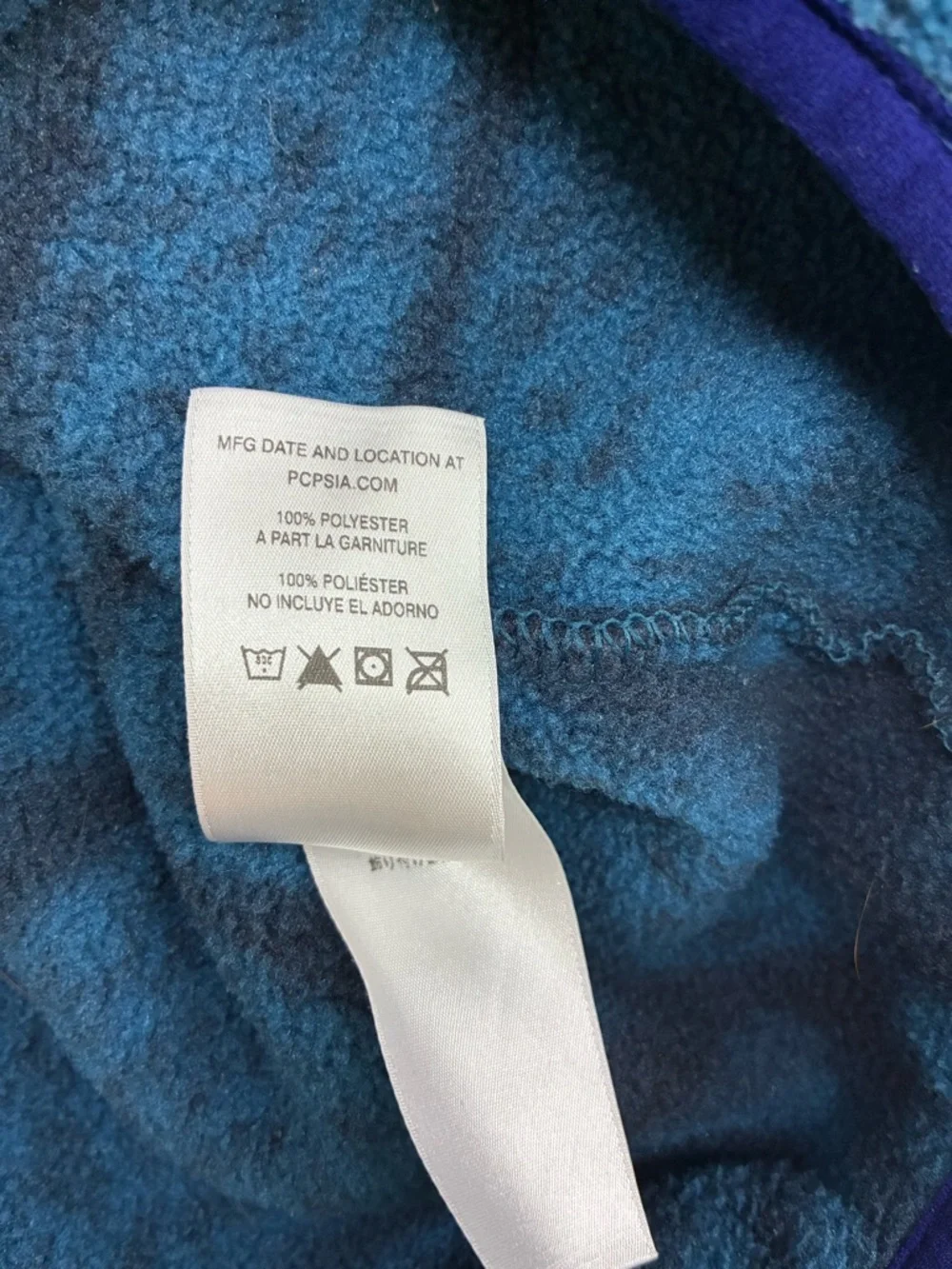 2015 PATAGONIA SYNCHILLA SNAP-T PULLOVER, SHALE/NAVY ABSTRACT PRINT RETIRED/RARE - Picture 9 of 16